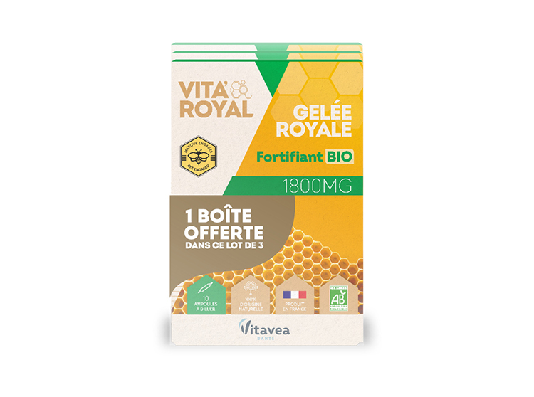 Vitavea Gelée royale BIO 1800mg - 3x10 ampoules