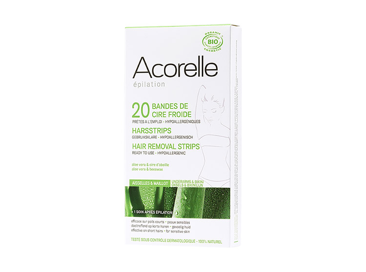 Acorelle Bandes de cire froide Aisselles & maillot BIO - 20 bandes