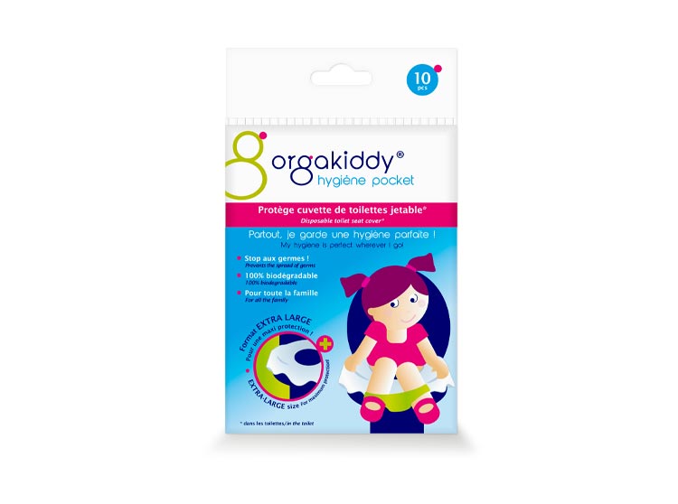 Orgakiddy Protège cuvette de toilettes jetable XL - 10 protections