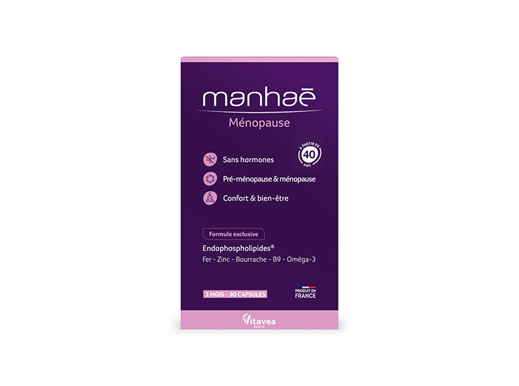 Manhaé pré-ménopause ménopause sans hormones - 90 capsules