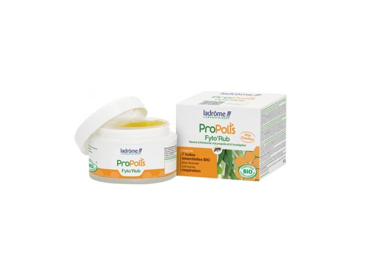 Ladrôme Fyto’Rub baume à frictionner à la Propolis et à l’eucalyptus - 45 g