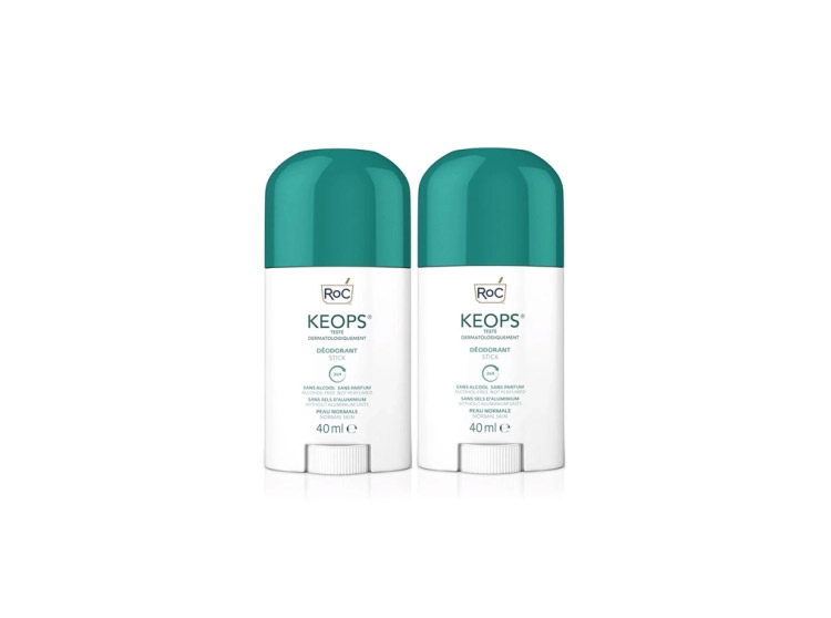 Keops Déodorant en Stick 24h - 2x40ml