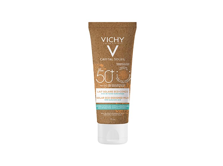 Vichy Capital Soleil Lait solaire éco-conçu voyage SPF50+ Tube - 75ml