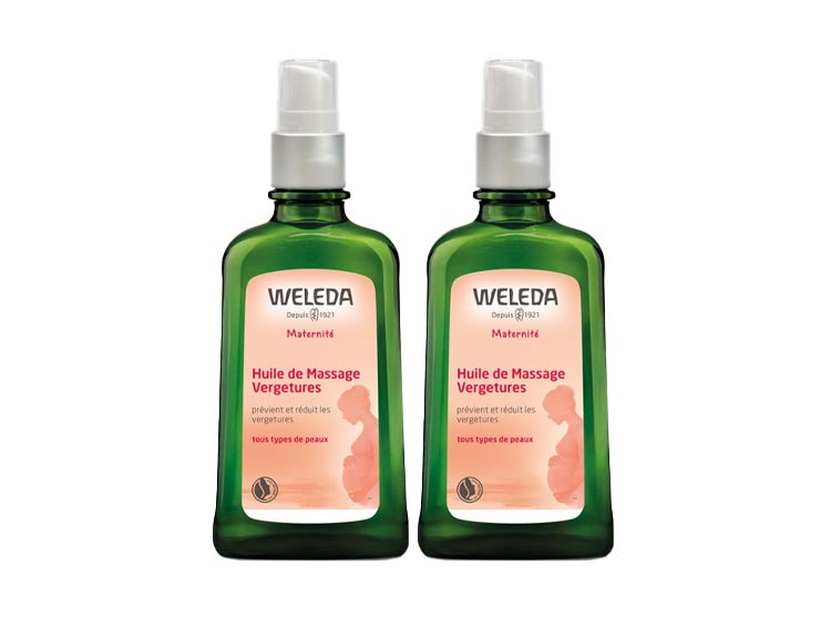 Weleda Maternité Huile de massage Vergetures - 2x100ml