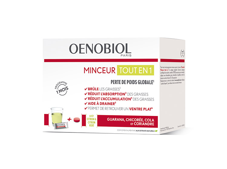 Oenobiol Minceur tout en 1 - 30 sticks + 60 comprimés