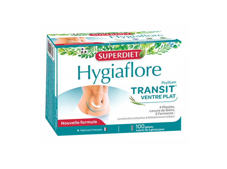 Superdiet Hygiaflore Transit ventre plat - 100 gélules