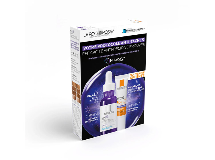 Protocole Anti-Taches Mela B3 Sérum + Anthelios SPF50+ OFFERT - 30+15ml