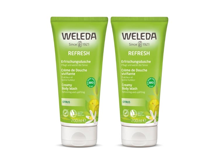 Weleda Citrus Crème de Douche Vivifiante - 2x200ml