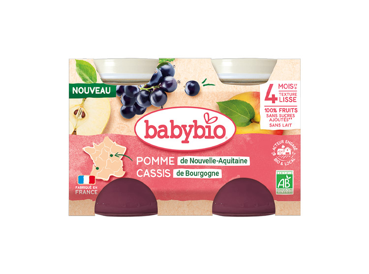 Petit Pot Pomme Cassis - 2x130g