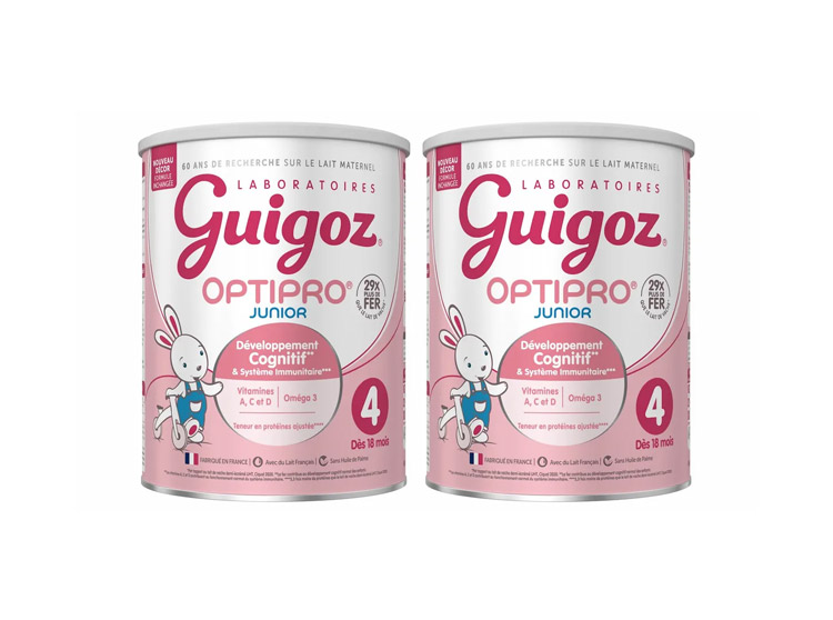 Optipro Junior Lait Développement Cognitif et Système Immunitaire - 2x900g