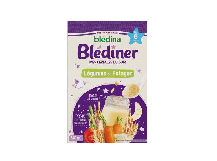 Blédina Blédiner Céréales du soir légumes du potager +6mois - 240g