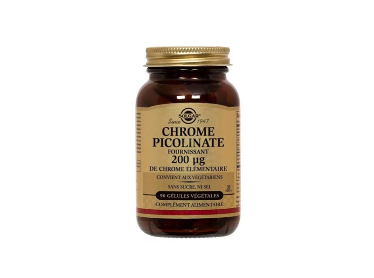 Solgar Chrome Picolinate 200µg - 90 gélules