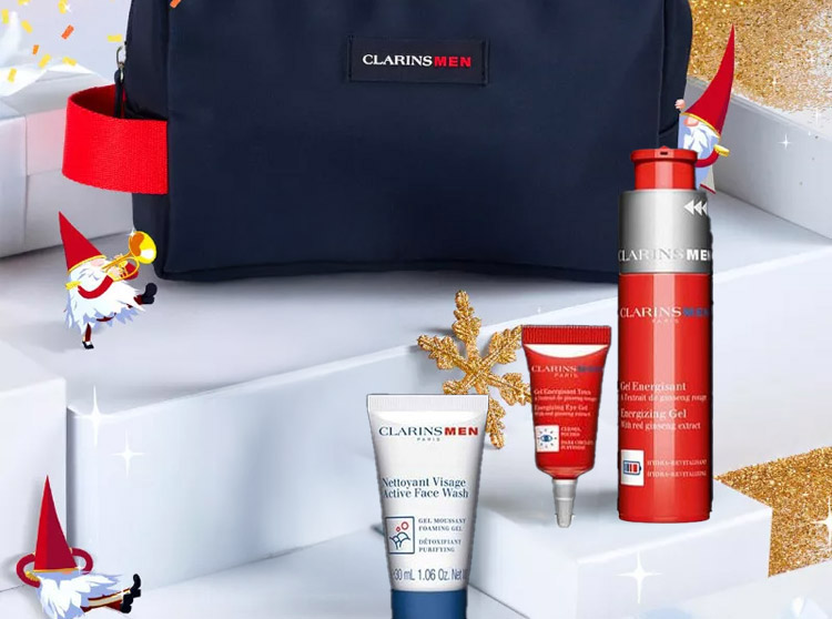 coffret de noel energisant clarins men
