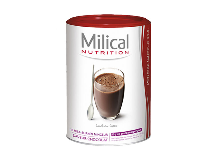 Milical Milk-shake Hyperprotéiné Chocolat- 18 boissons