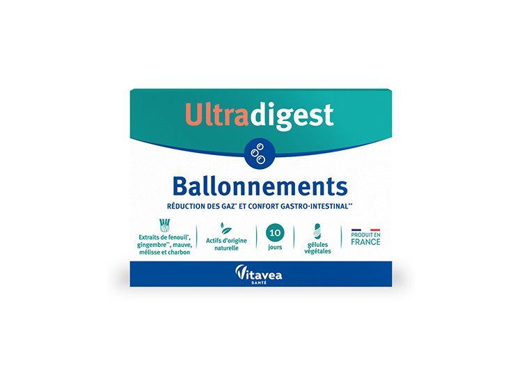 Ultradigest Ballonnements - 30 gélules