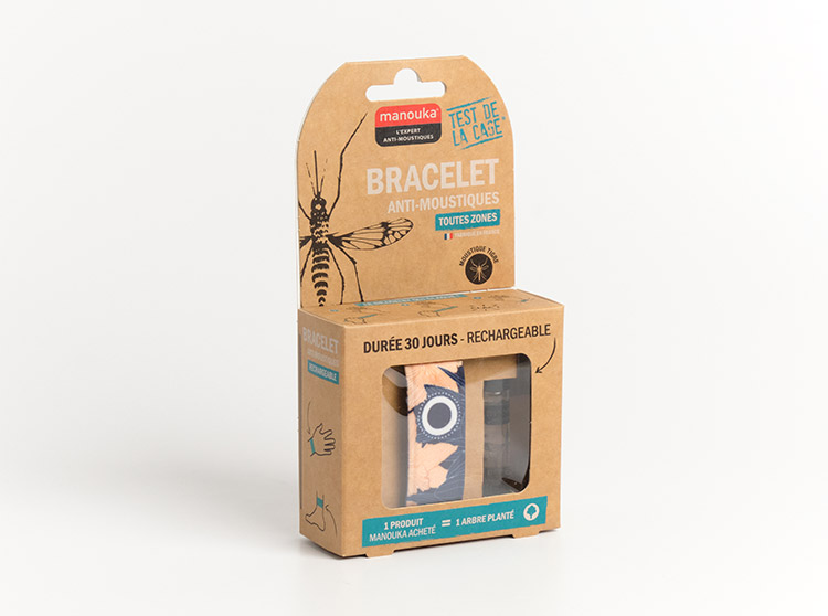 Manouka Bracelet anti-moustiques Végétal