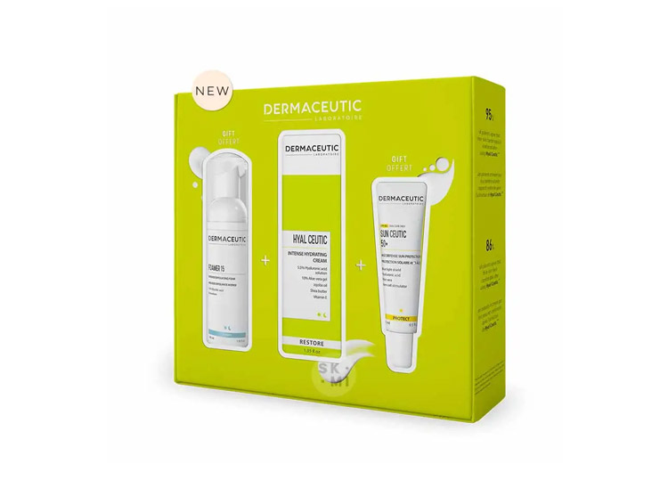 Coffret Routine Hydratante Best-Sellers - Nettoyant, Crème,  Soin Solaire - 15+40+40ml