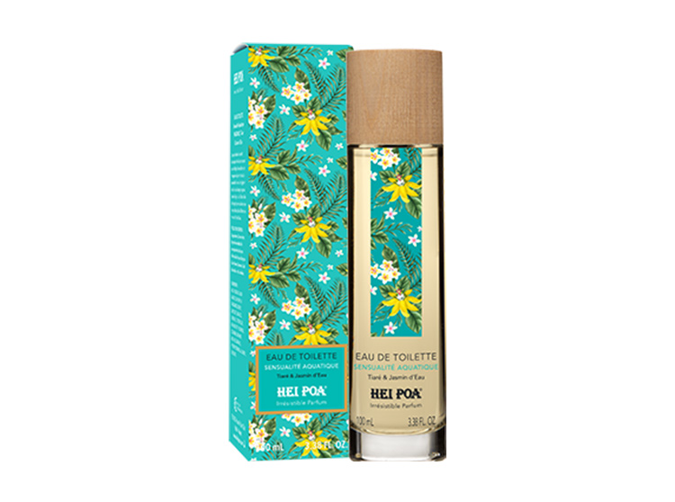 Hei Poa Eau de toilette Sensualité aquatique Tiaré & jamsin d'eau - 100ml
