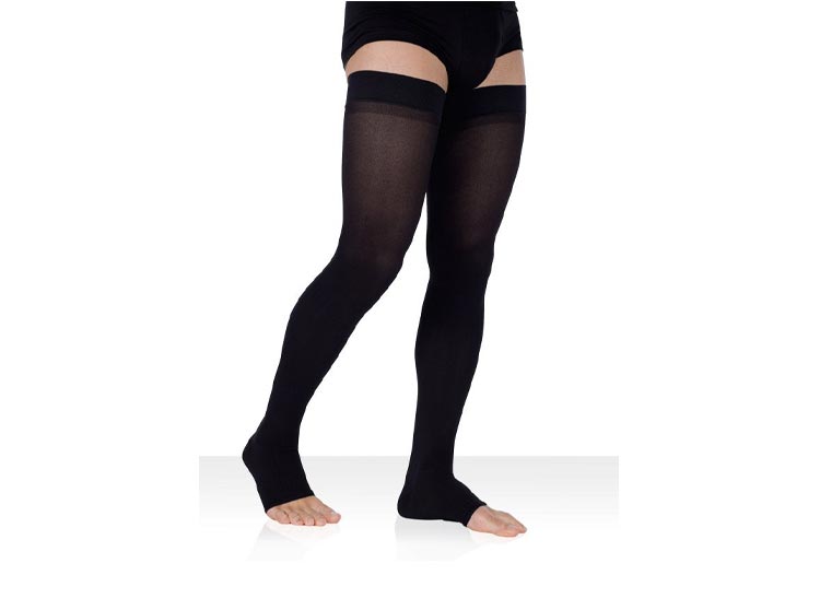 Legger Surfine Bas Autofix de compression pieds ouverts Classe 2 Noir fresh+ - Taille 2 normal