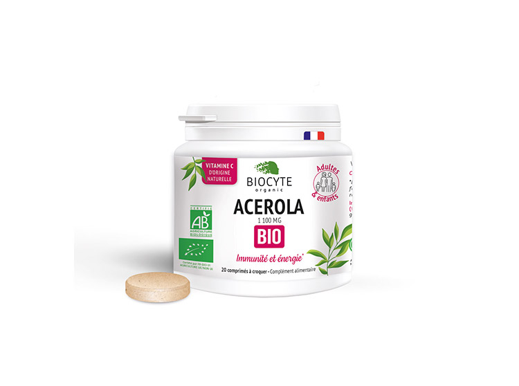 Acérola BIO - 20 comprimés à croquer