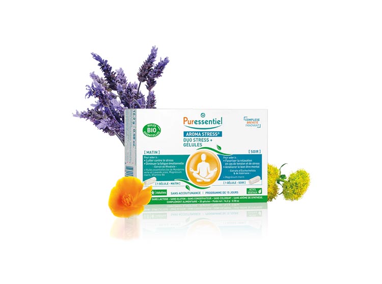 Puressentiel Aroma Stress  Duo Stress + - 30 Gélules
