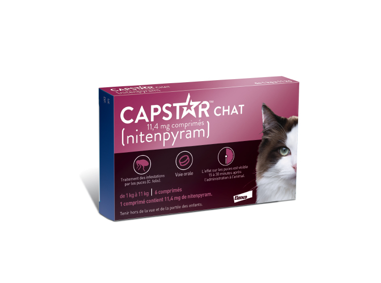 Capstar Chat 11,4mg - 6 comprimés