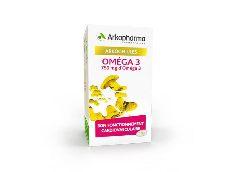 Arkopharma Arkogélules Oméga 3 origine marine - 180 capsules