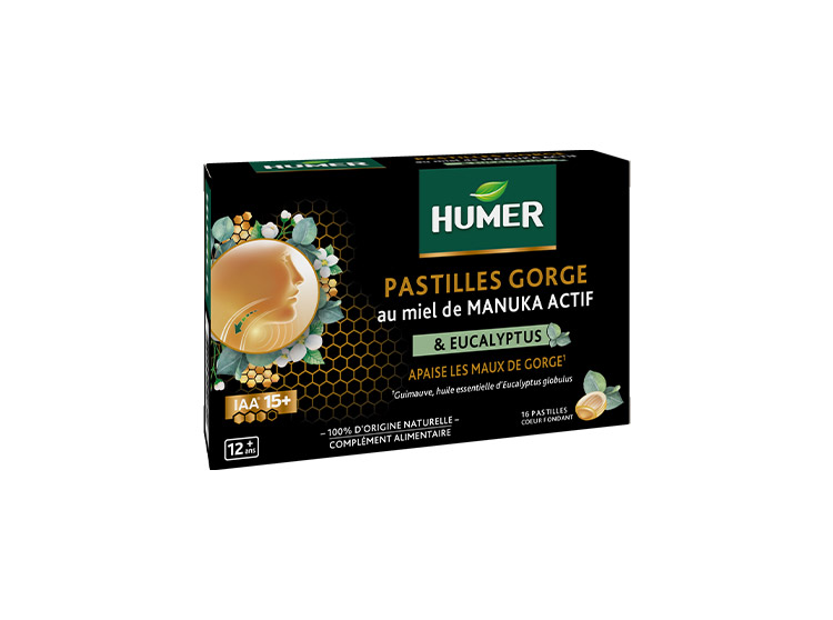 Pastilles gorge au Miel de Manuka actif IAA 15+ - 16 pastilles