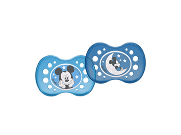 Dodie Sucette Anatomique +18mois Duo nuit Mickey - x2