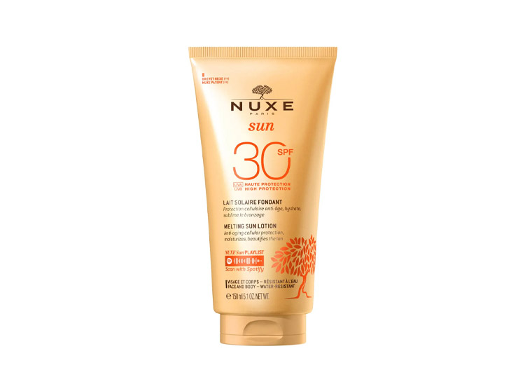 Nuxe Sun Lait Solaire Fondant Haute Protection SPF30 Visage et Corps - 150ml
