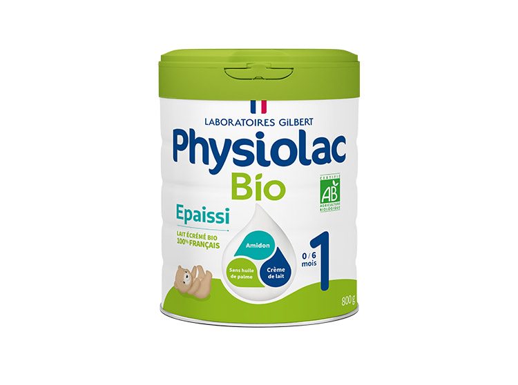 Physiolac Lait infantile 1er Age Formule Epaissie BIO - 800g