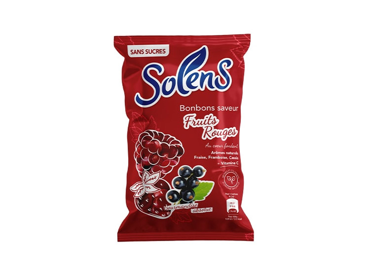 Solens Bonbons saveurs Fruits Rouges Sans sucre - 100 g