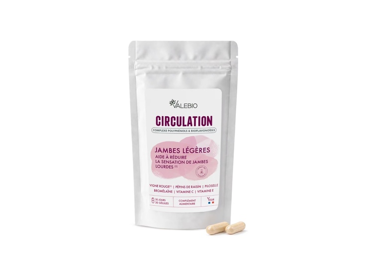 Valebio Circulation Jambes légères - 30 gélules