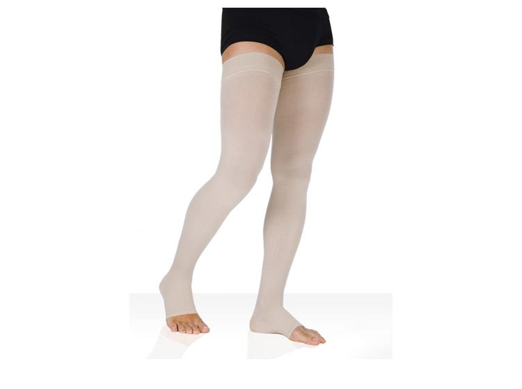 Legger Surfine Bas Autofix de compression pieds ouverts Classe 2 Beige - Taille 2 long