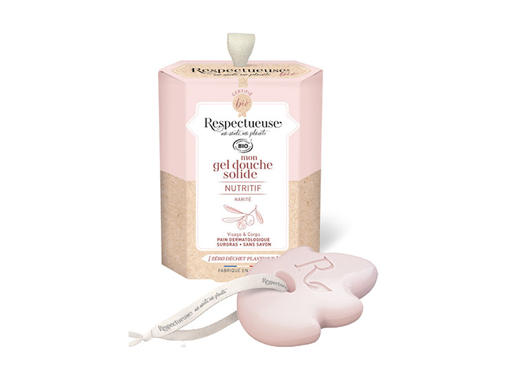 Respectueuse Gel douche solide Nutritif BIO - 75g
