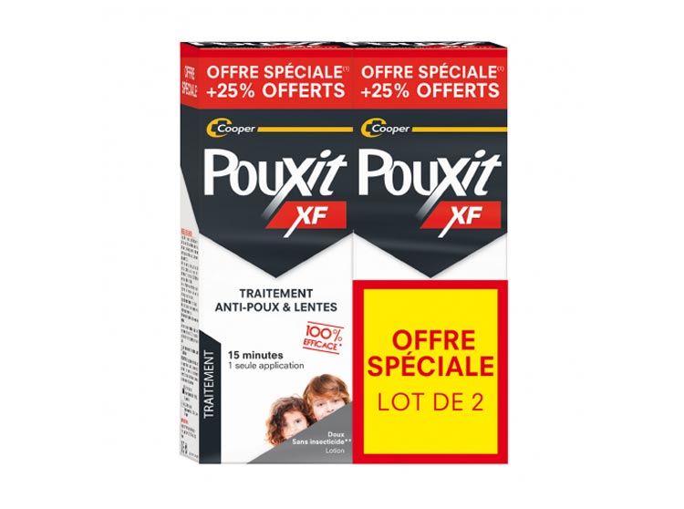 Pouxit XF Traitement anti-poux et lentes - 2x250ml