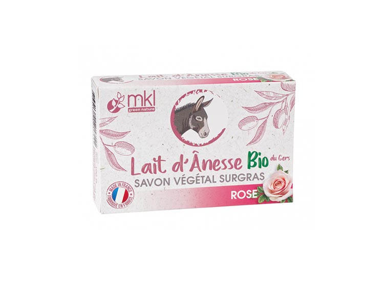 MKL Savon Lait d'ânesse BIO à la Rose - 100g