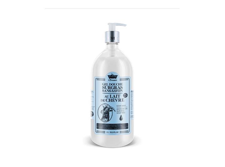 Les Petits bains de Provence  Gel Douche Surgras sans savon au Lait de Chèvre - 1L