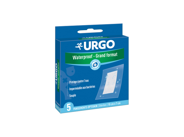 URGO Waterproof Grand format - 5 pansements optiskin