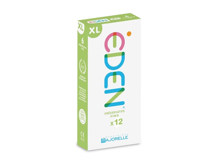 Eden Préservatifs fins XL - 12 préservatifs