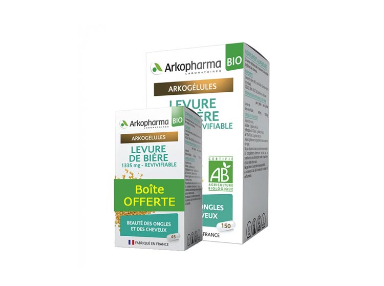 Arkopharma Arkogélules Levure de Bière BIO - 150 gélules + 45 gélules OFFERTES