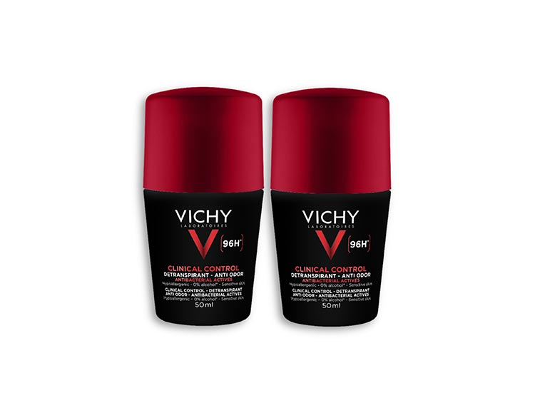 Vichy Homme Déodorant Clinical Control 96 h - 2 x 50 ml