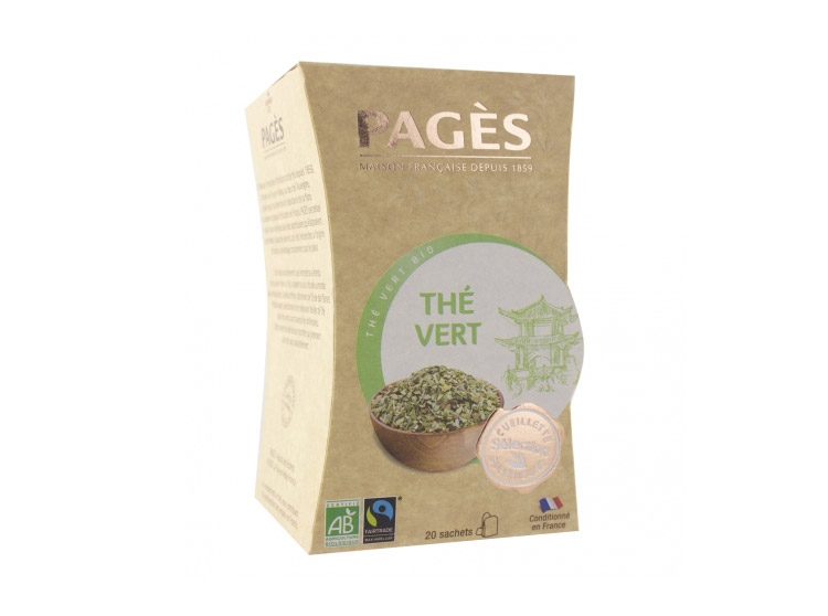 Pagès Thé vert BIO - 20 sachets