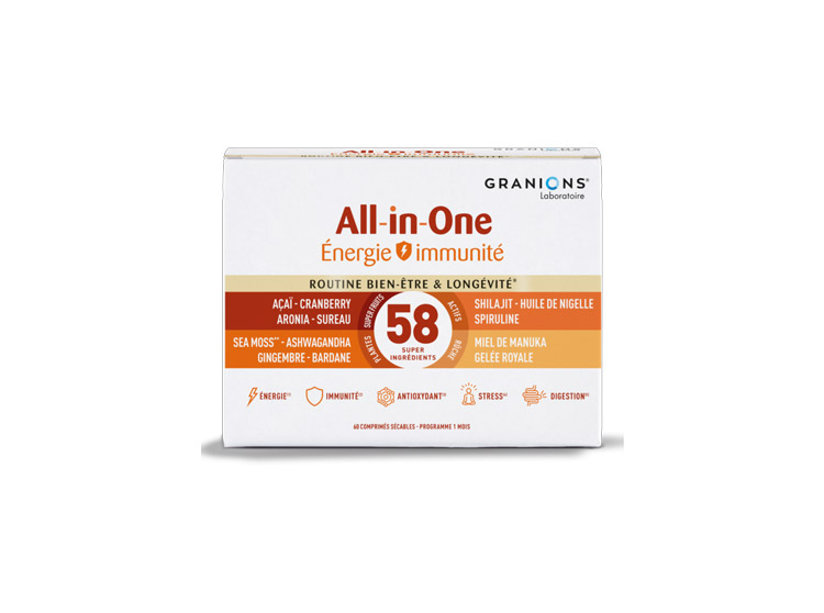 All In One Energie et Immunité - 60 comprimés