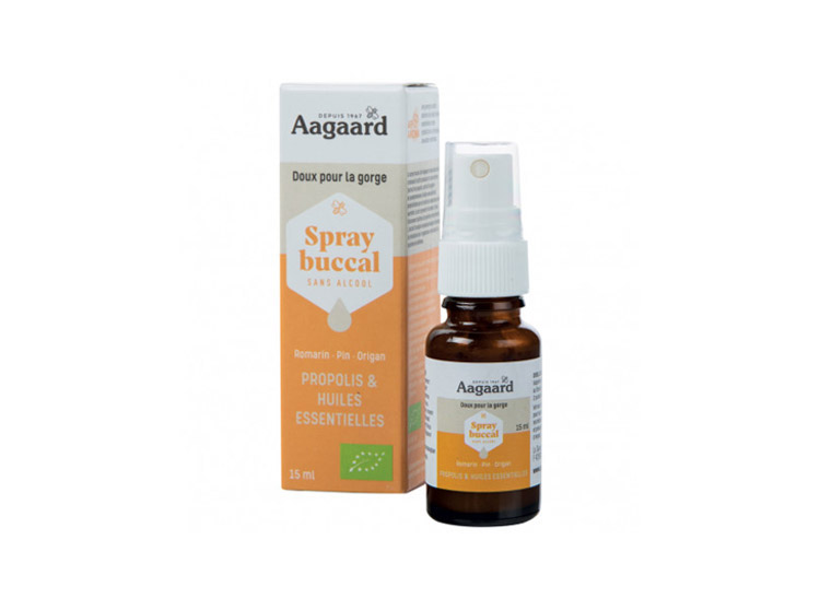 Aagaard Spray buccal BIO Sans alcool - 15ml