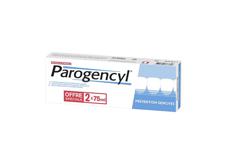 Parogencyl Dentifrice Prévention gencives - 2x75ml