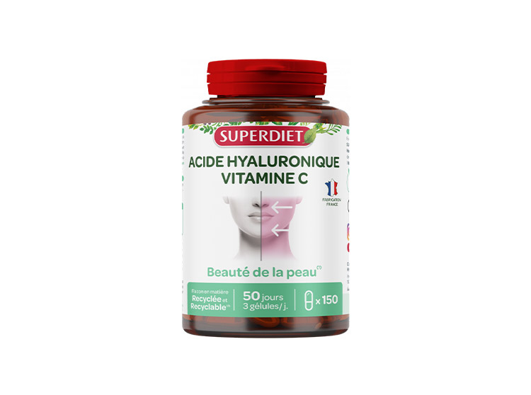 Superdiet Acide Hyaluronique et vitamine C - 150 gélules