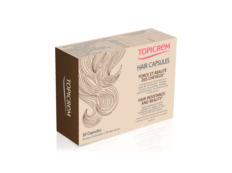 Topicrem Hair capsules Force et beauté des cheveux - 30 capsules