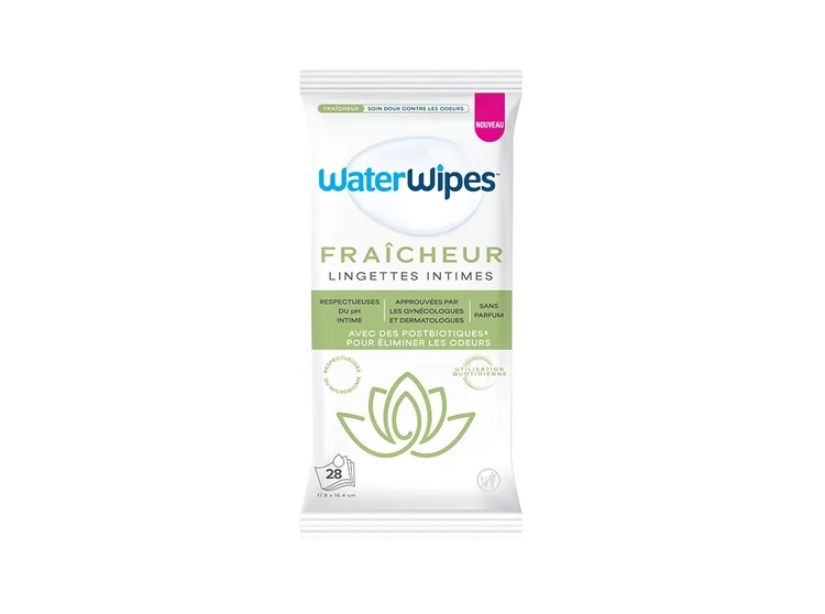 WaterWipes Intime Lingettes nettoyantes toilette intime fraîcheur - 28 unités