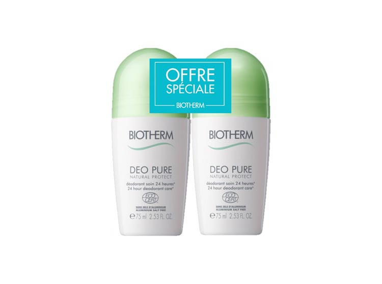 Biotherm Deo pure Natural protect Roll-on - 2x75ml